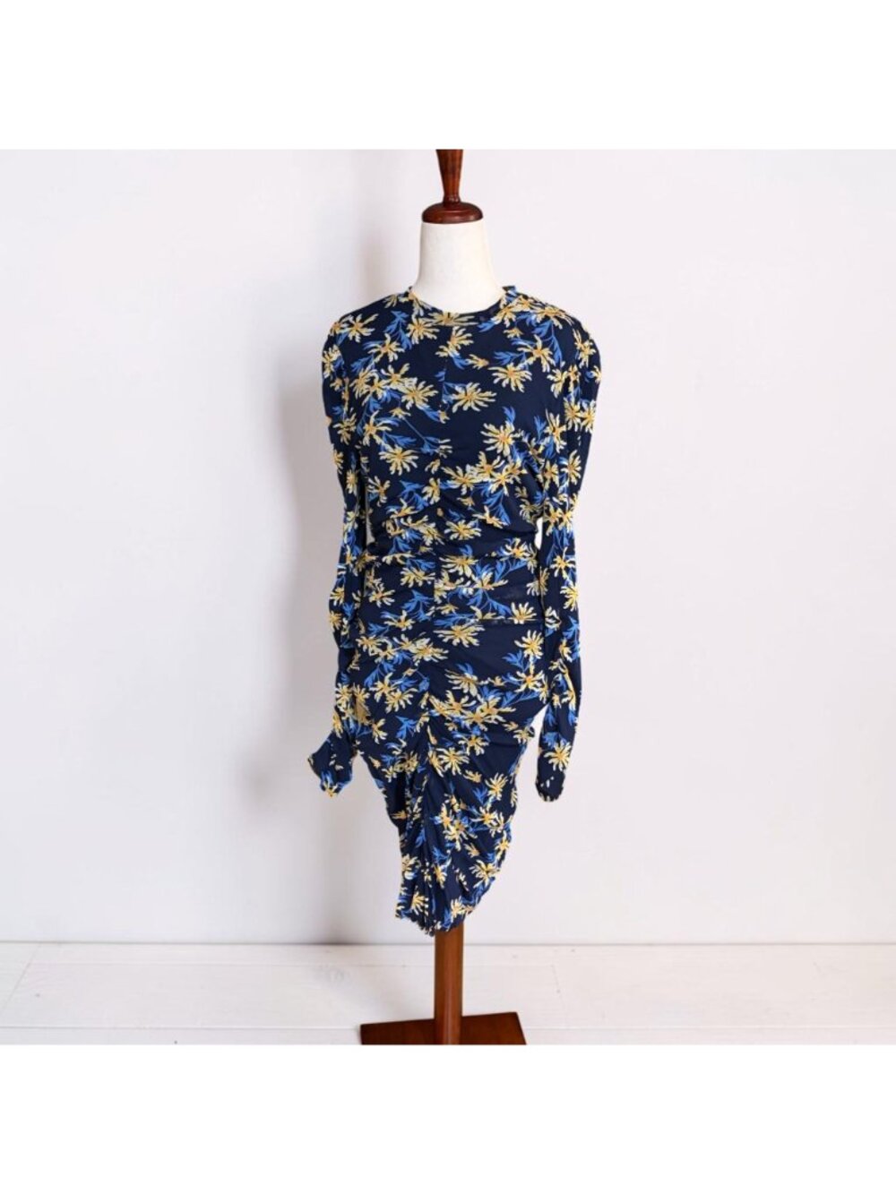 Diane Von Furstenberg Azula Print Reversible Mesh Bodycon Dress Large (fits Med) - Picture 7 of 13